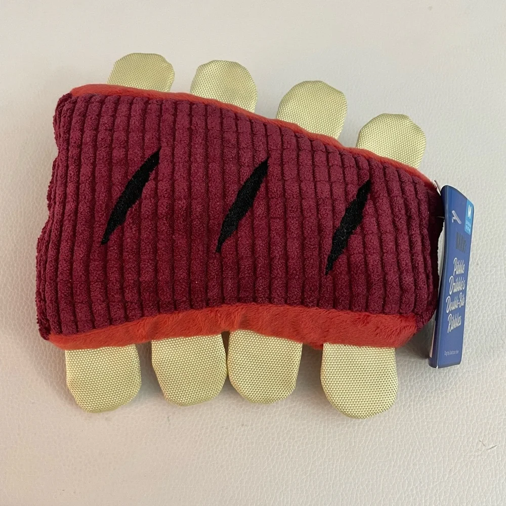 NWT Bark Pibble Dribble’s Double Bib Ribbles toy